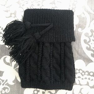Black boot cuffs
